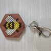 Honey Bee Cross Stitch Keychain