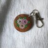 Bunch of Flowers - Handmade Cross Stitch Keychain