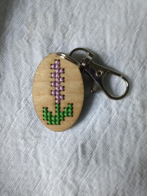 IMG_20260729_162541_835 Lavender Cross Stitch Keychain