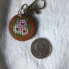 Bunch of Flowers - Handmade Cross Stitch Keychain