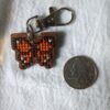 Butterfly - Handmade Cross Stitch Keychain