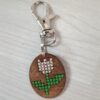 Tulip - Handmade Cross Stitch Keychain